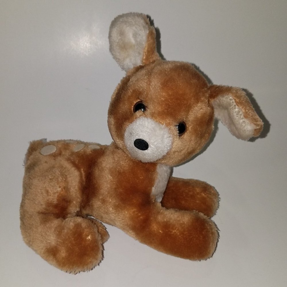 VTG Dakin 1977 Deer Fawn Plush 7" Stuffed Animal Toy READ AS IS